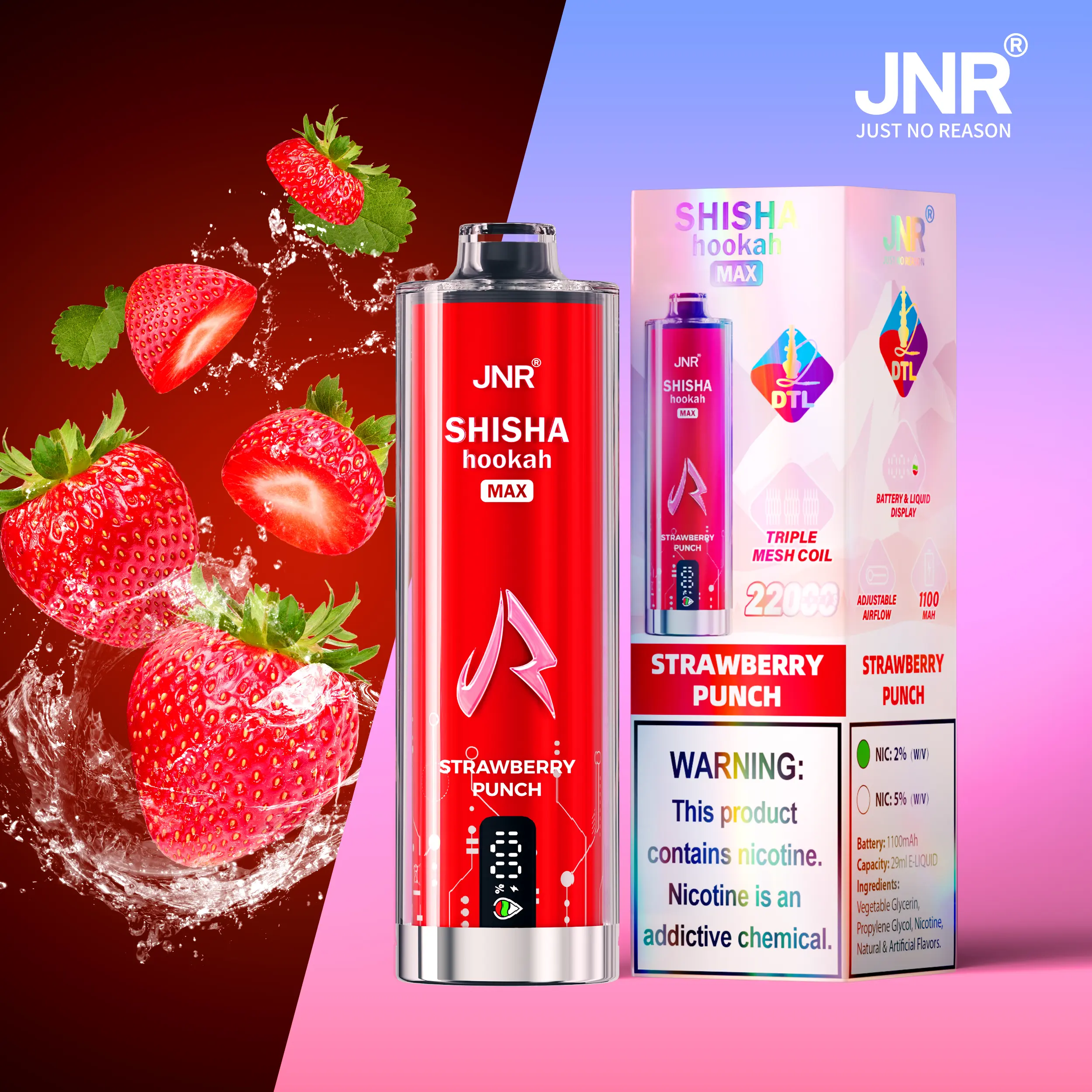 JNR Shisha Max 22000 22K Puffs Original Hookah Edition Disposable Vape Pen - Image 10