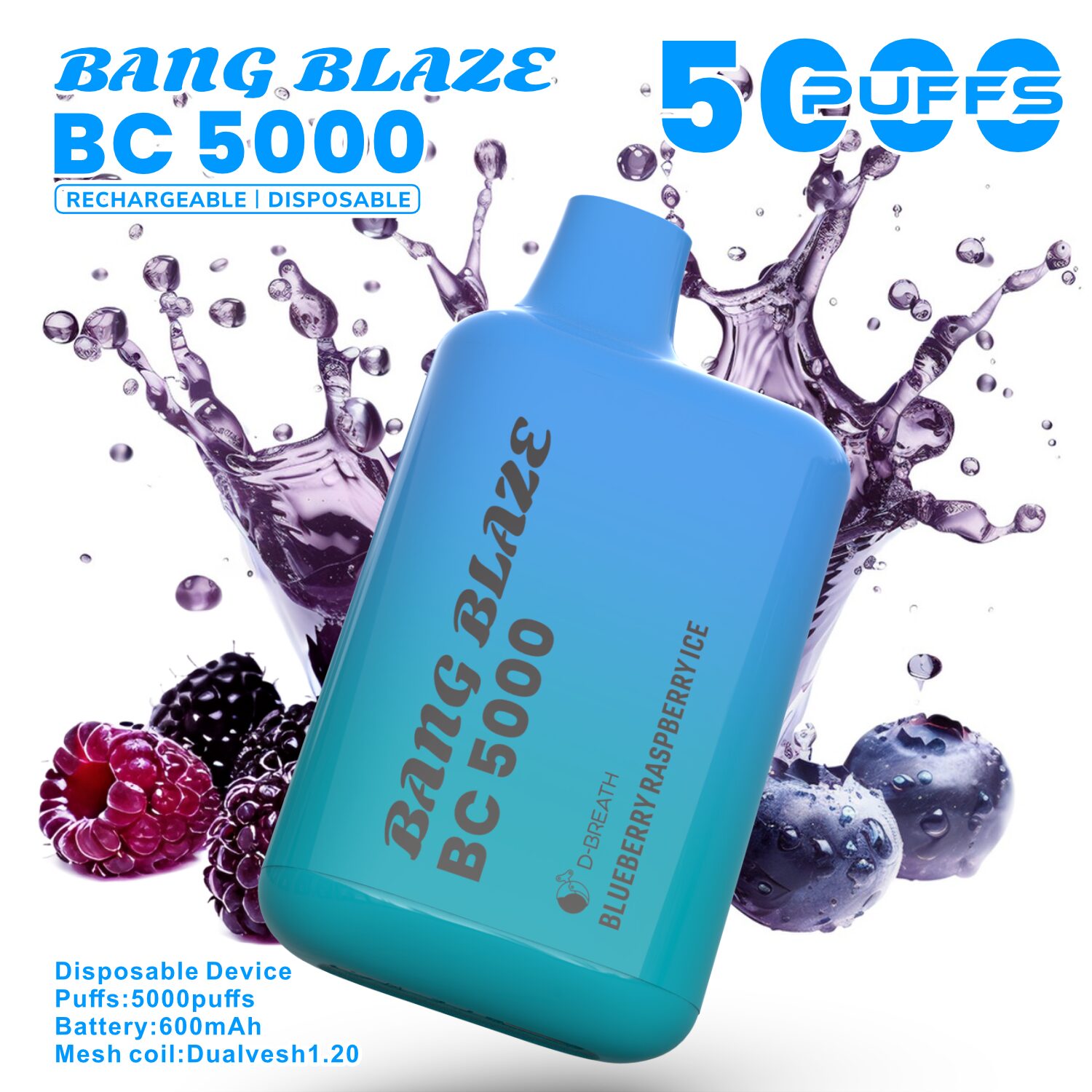Bang Blaze BC5000 5K Puffs 2% 3% 5% Disposable Vape - Image 25