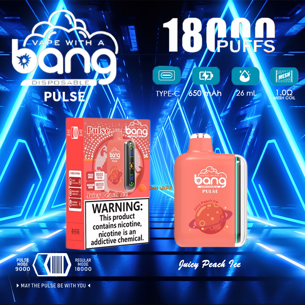 Bang Pulse 18000 18K Puffs Dual Mesh Disposable Vape Electronic Cigarette Pod - Image 18