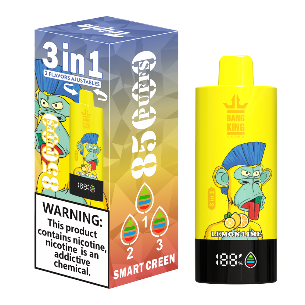 Bang King 85000 85k Puffs 3 in 1 Flavors Newest Original Rechargeable LCD Display Disposable Vape - Image 32
