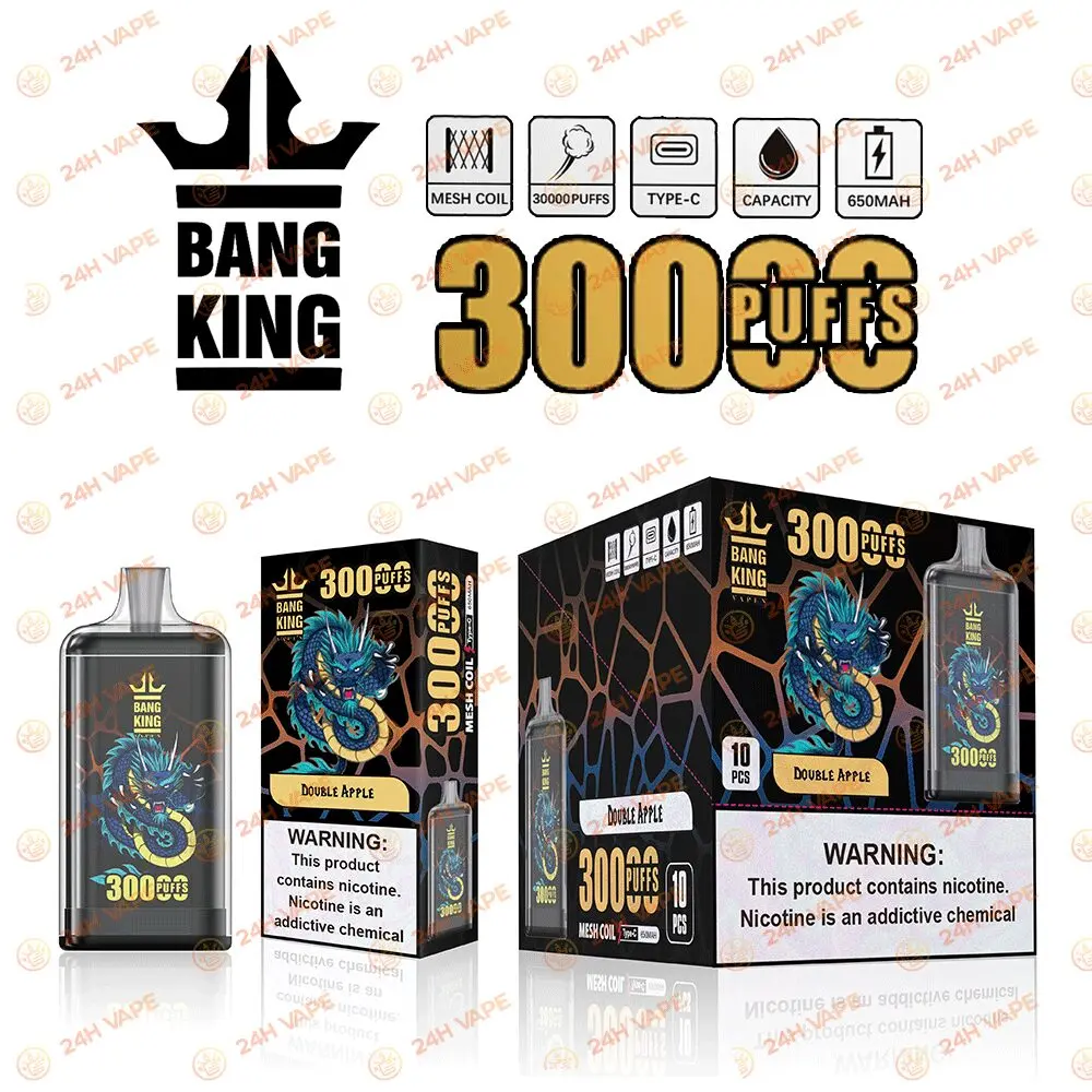 Bang King Crystal 30000 30K Puffs 2% 3% 5% Nicotine Hottest Disposable Vape - Image 20