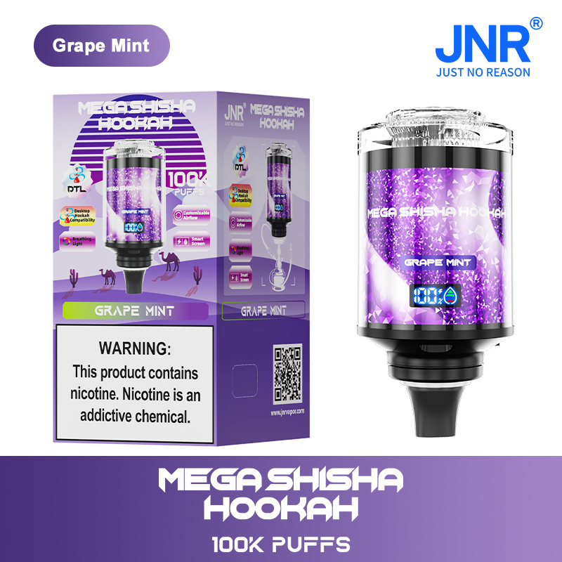 JNR Mega Shisha Hookah 100000 100K Puffs Large Capacity LED Display Disposable Vape - Image 27
