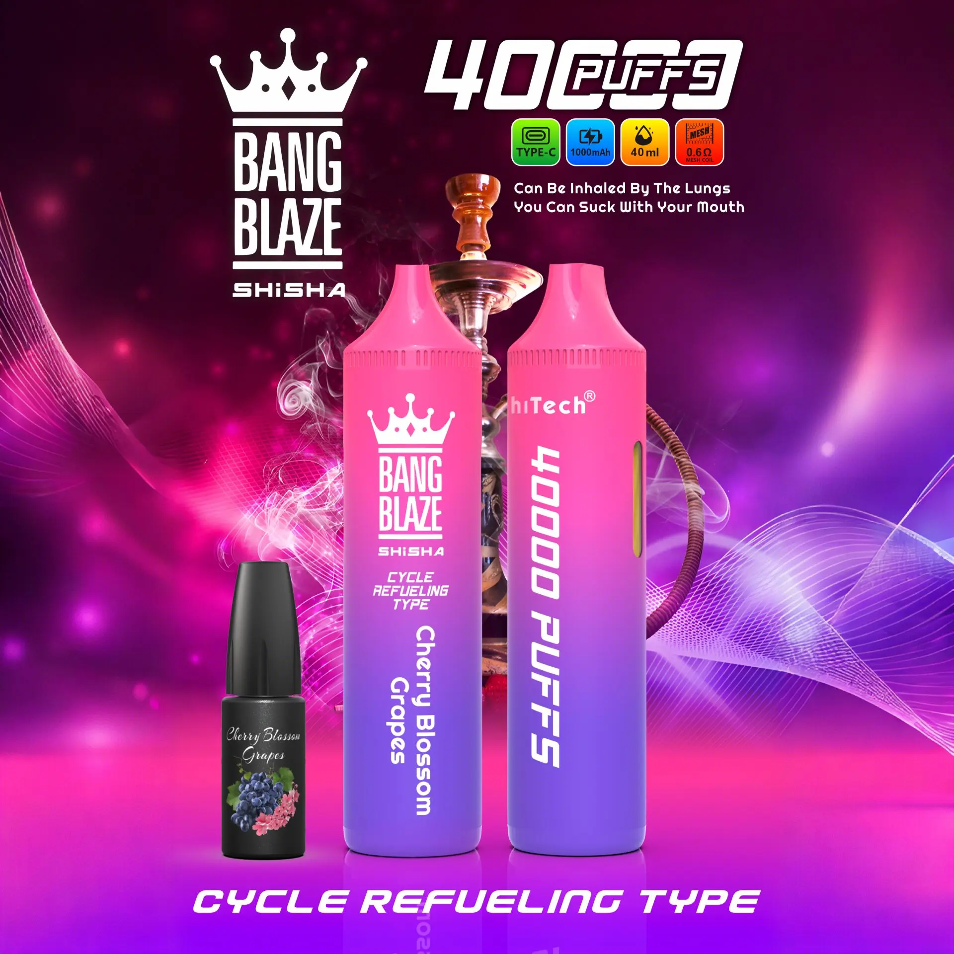 Bang Blaze 40k 40000 Puffs 2% 5% Nicotine Riginal Refillable Oil Vape - Image 20