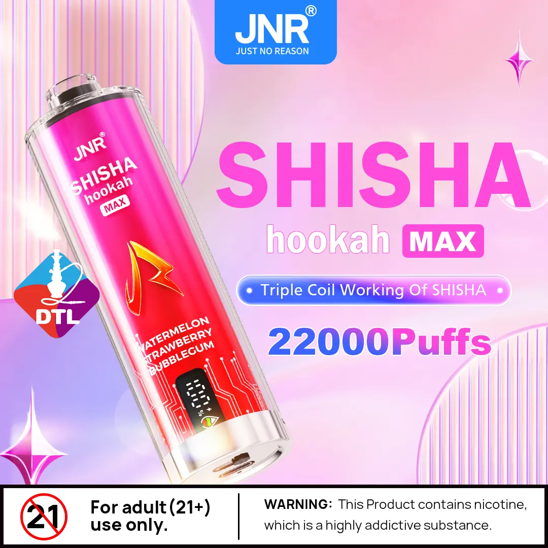JNR Shisha Max 22000 22K Puffs Original Hookah Edition Disposable Vape Pen - Image 2