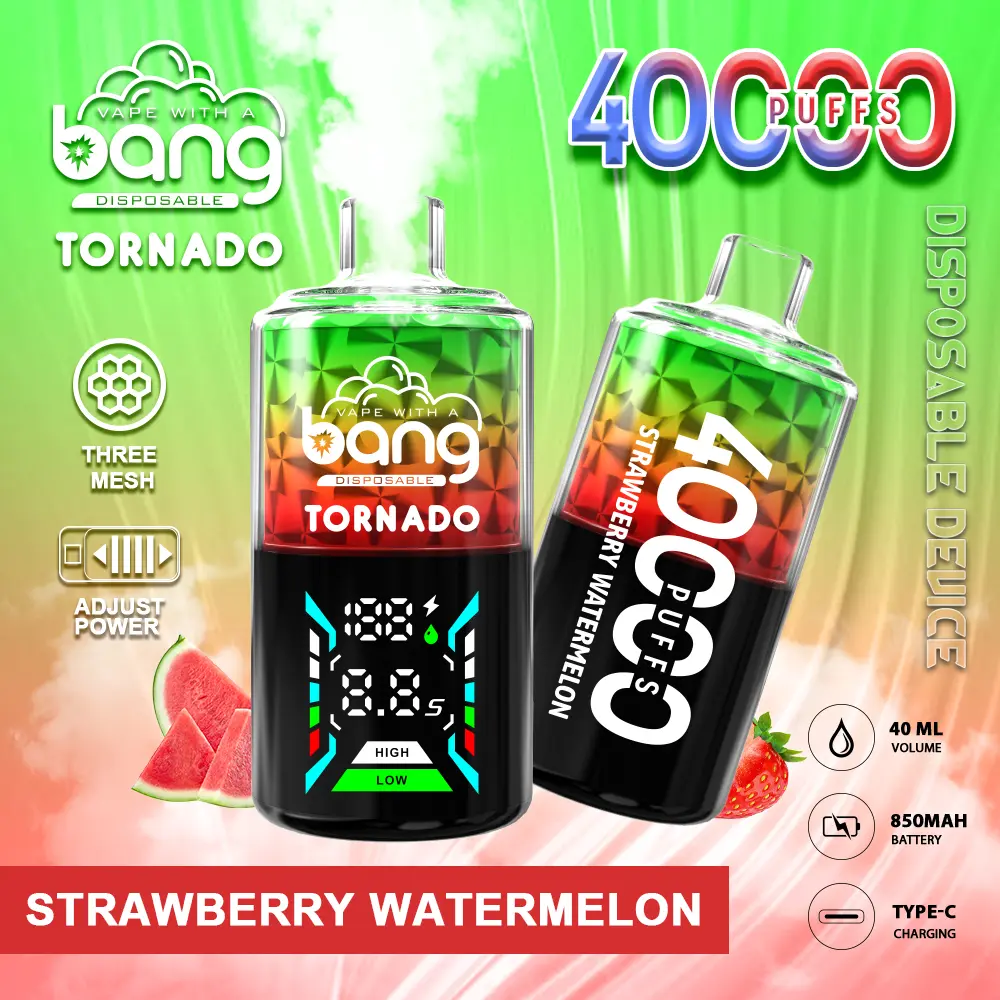 Bang Tornado 40000 40K Puffs Large Smoke LED Display Disposable Vape - Image 4