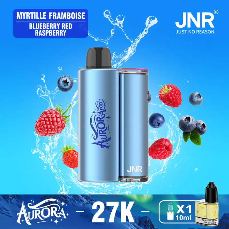 JNR Aurora 27K 27000 Puffs 2+10ml Replaceable Pod Kit Refillable Original Disposable Vape - Image 12