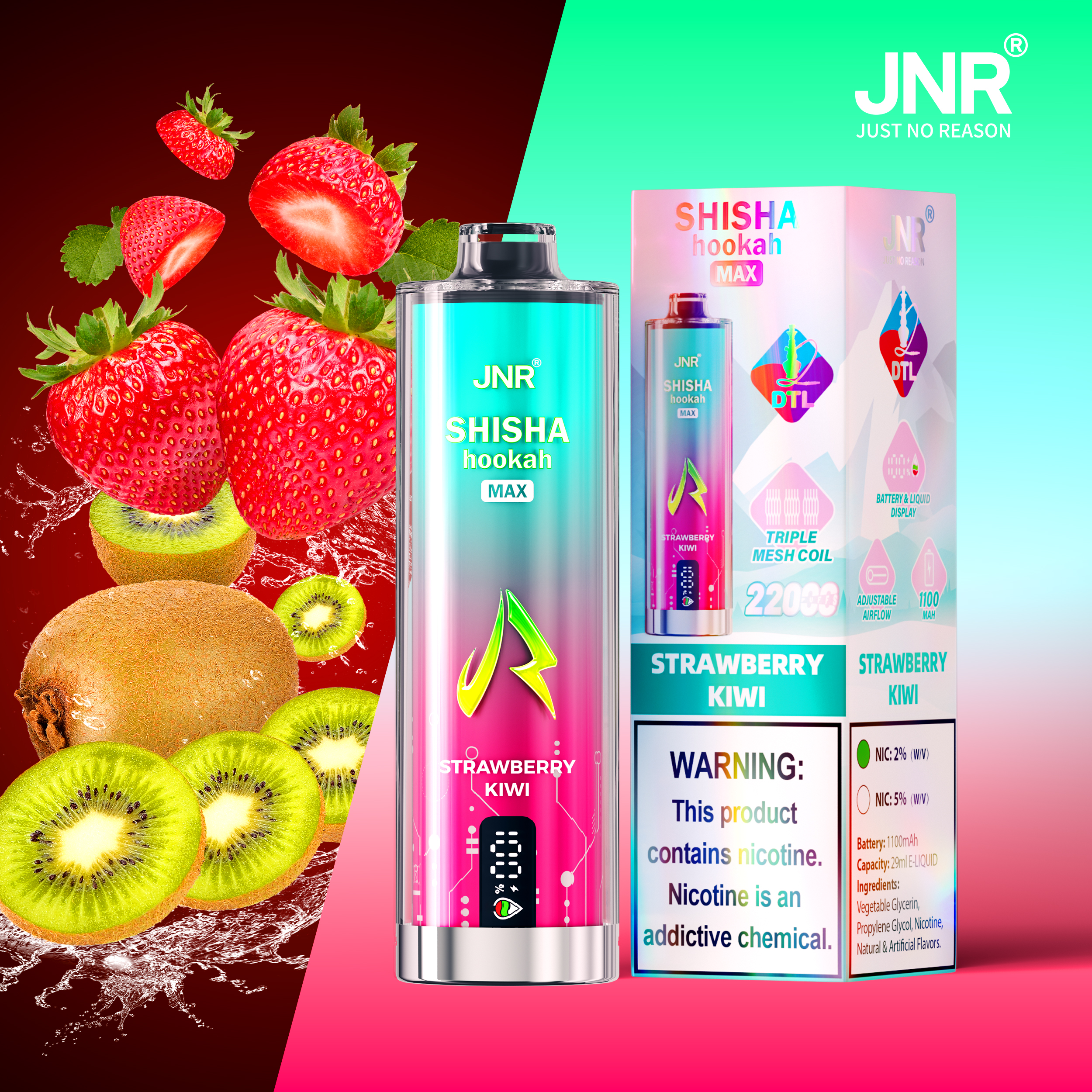JNR Shisha Max 22000 22K Puffs Original Hookah Edition Disposable Vape Pen - Image 11