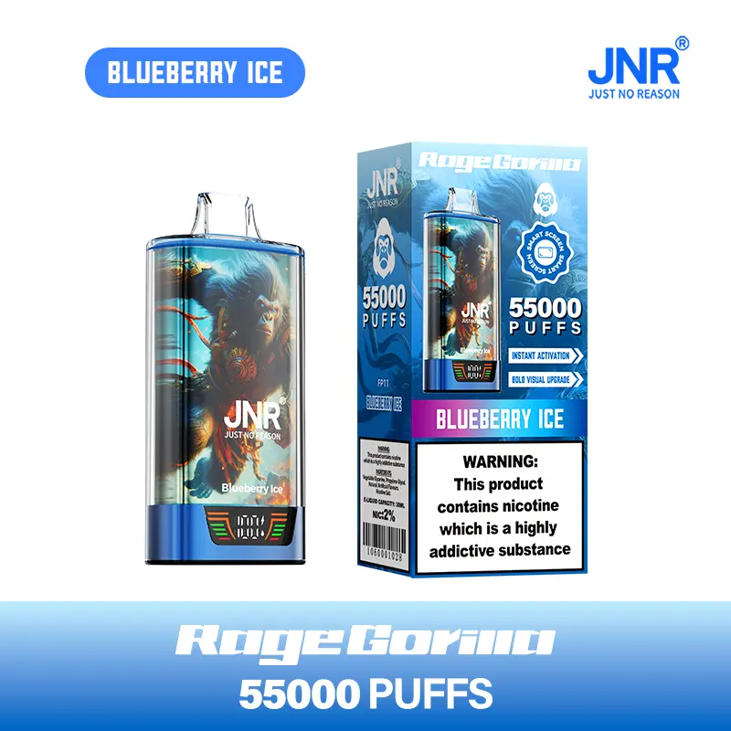 JNR Rage Gorilla 55K 55000 Puffs Smart Display Original Disposable Vape - Image 8