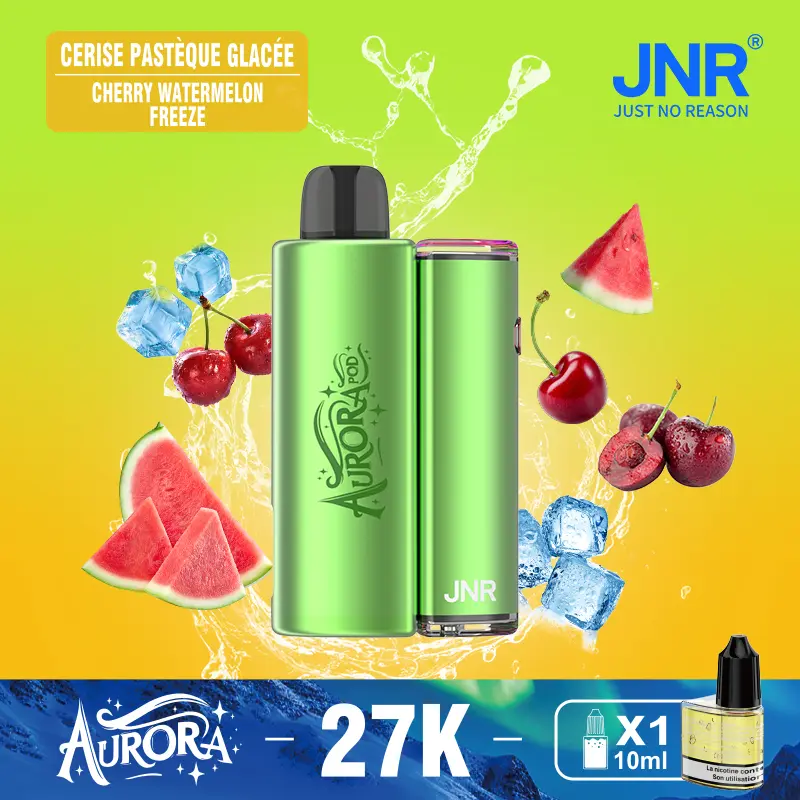 JNR Aurora 27K 27000 Puffs 2+10ml Replaceable Pod Kit Refillable Original Disposable Vape - Image 14