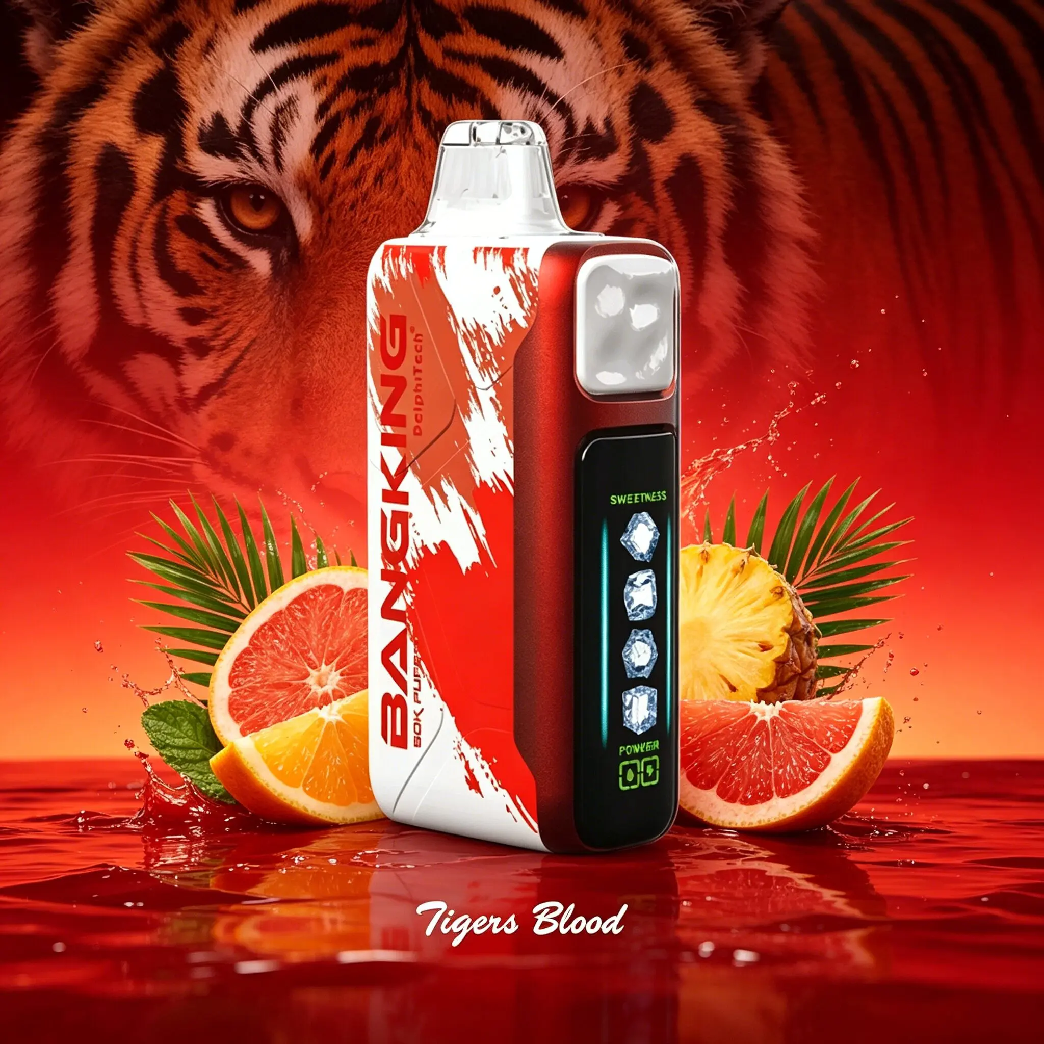 Bang King Ice Cool 60000 60K Puffs Adjustable Ice Level LED Display Disposable Vape Japan warehouse - Image 6