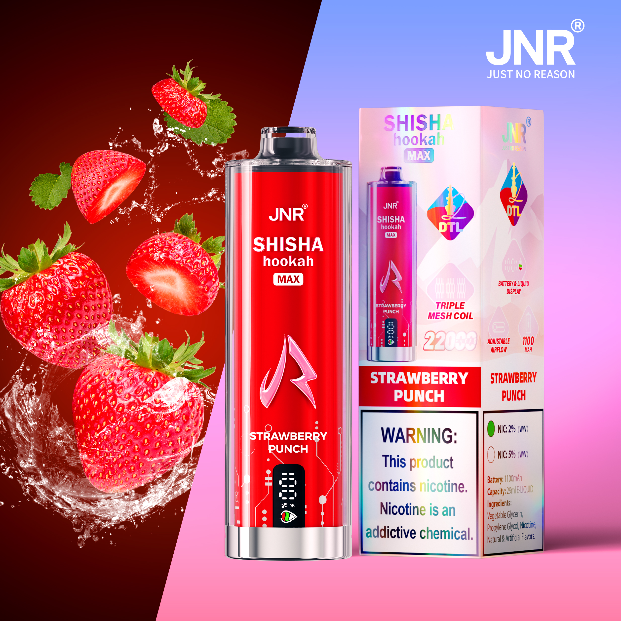 JNR Shisha Max 22000 22K Puffs Original Hookah Edition Disposable Vape Pen - Image 9