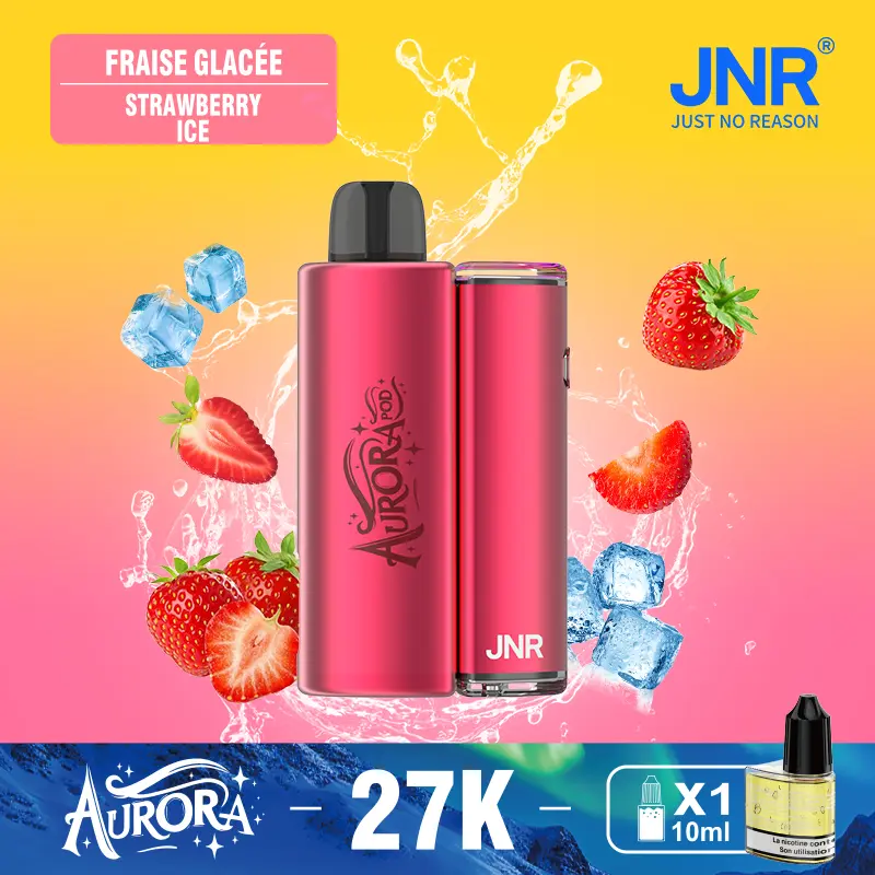 JNR Aurora 27K 27000 Puffs 2+10ml Replaceable Pod Kit Refillable Original Disposable Vape - Image 26