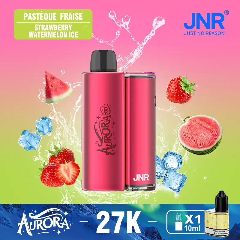 JNR Aurora 27K 27000 Puffs 2+10ml Replaceable Pod Kit Refillable Original Disposable Vape - Image 28