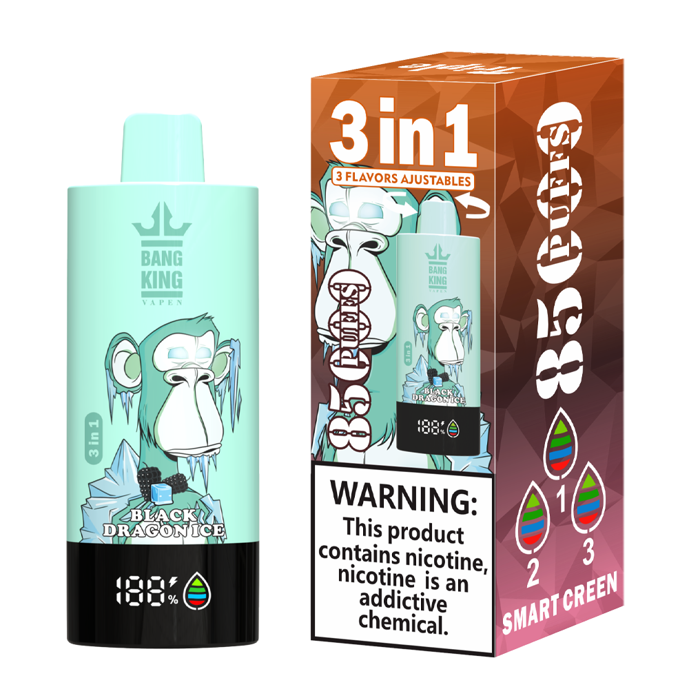 Bang King 85000 85k Puffs 3 in 1 Flavors Newest Original Rechargeable LCD Display Disposable Vape - Image 12