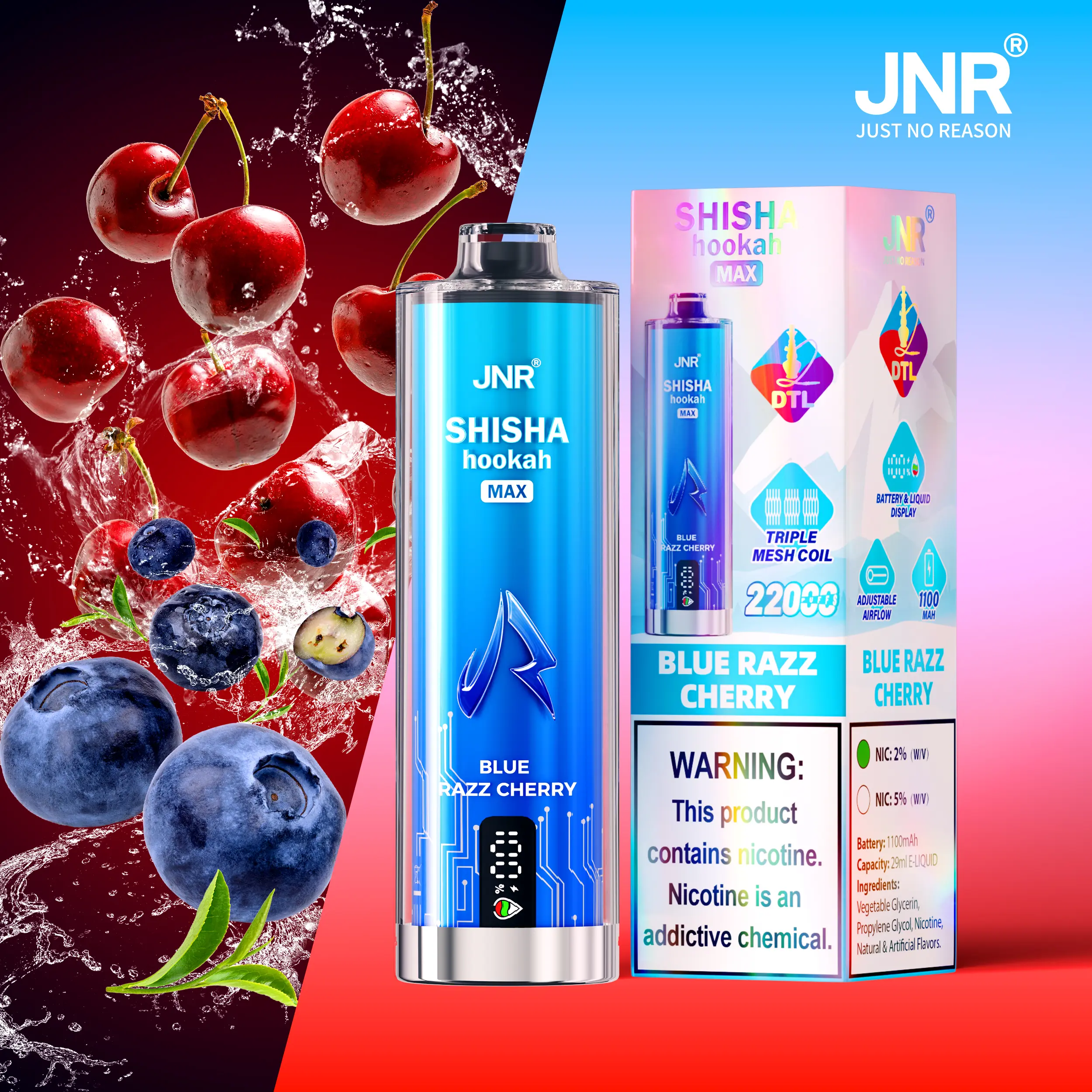 JNR Shisha Max 22000 22K Puffs Original Hookah Edition Disposable Vape Pen - Image 32