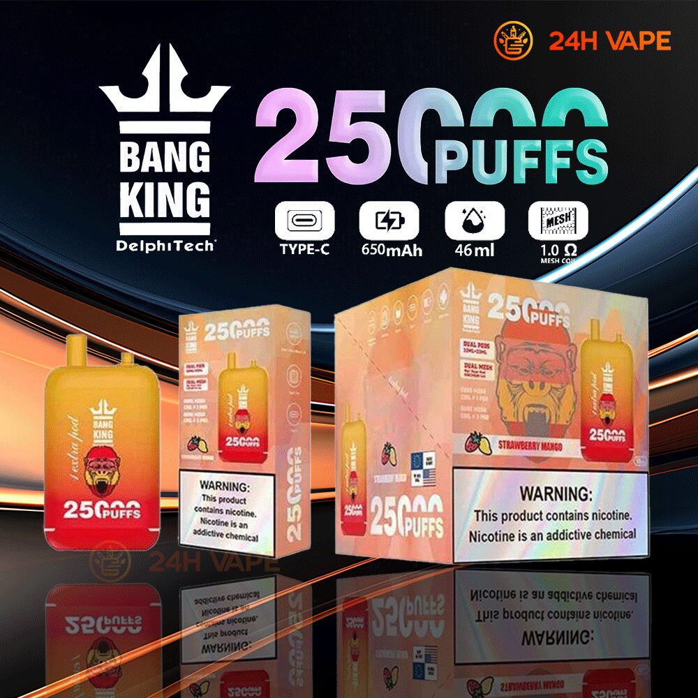 Bang King 25000 Puffs 0% 2% 3% 5% Nicotine Double Warehouser Disposable Vape Pod - Image 13