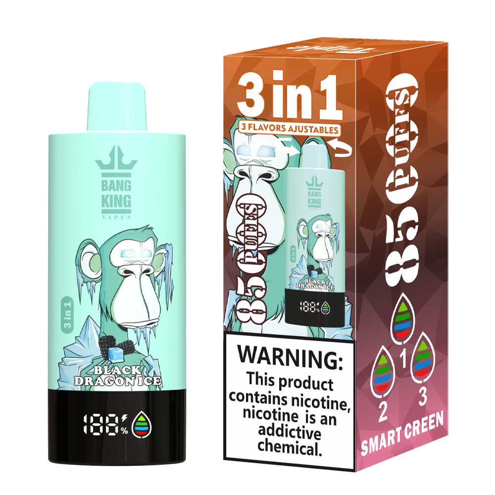 Bang King 85000 85k Puffs 3 in 1 Flavors Newest Original Rechargeable LCD Display Disposable Vape - Image 11