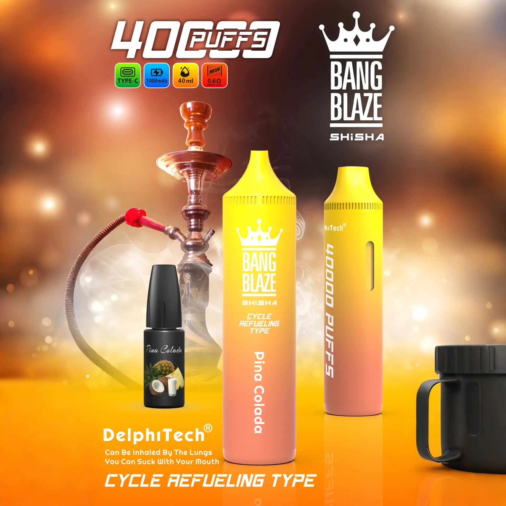 Bang Blaze 40k 40000 Puffs 2% 5% Nicotine Riginal Refillable Oil Vape - Image 12