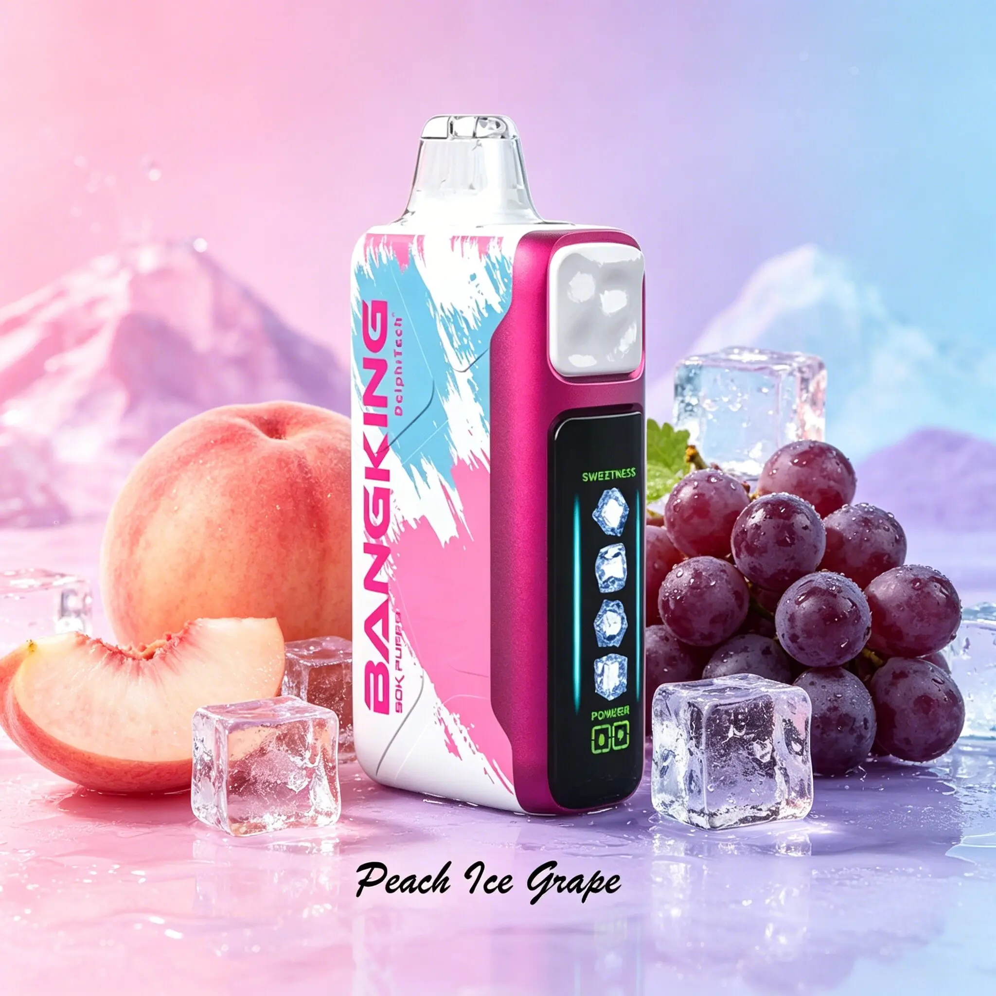 Bang King Ice Cool 60000 60K Puffs Adjustable Ice Level LED Display Disposable Vape Japan warehouse - Image 18