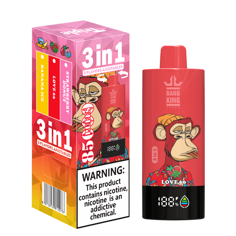Bang King 85000 85k Puffs 3 in 1 Flavors Newest Original Rechargeable LCD Display Disposable Vape - Image 14