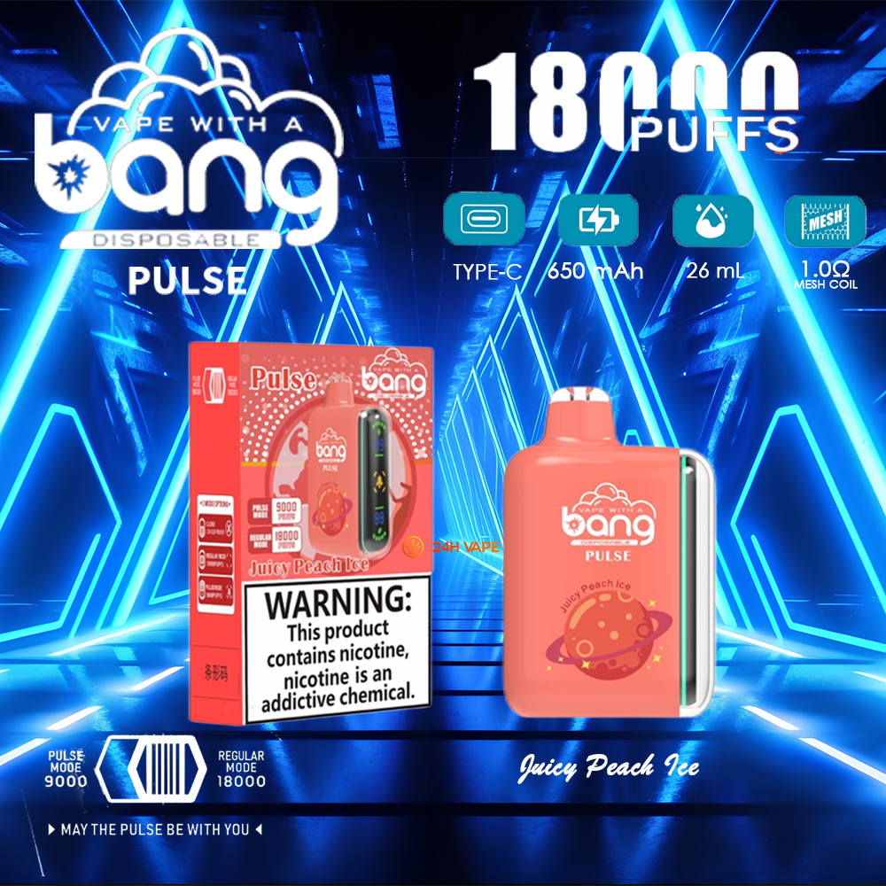Bang Pulse 18000 18K Puffs Dual Mesh Disposable Vape Electronic Cigarette Pod - Image 20