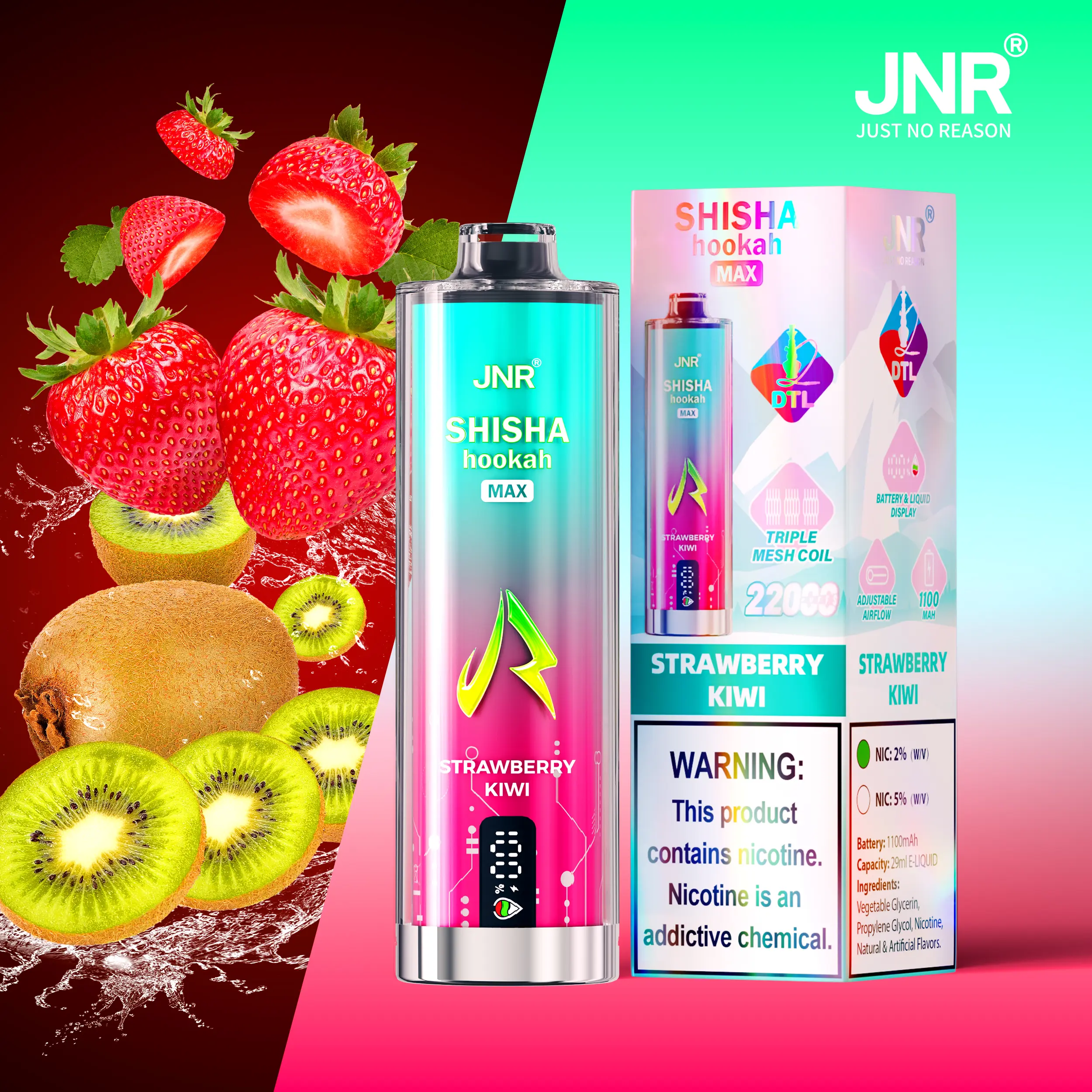 JNR Shisha Max 22000 22K Puffs Original Hookah Edition Disposable Vape Pen - Image 12