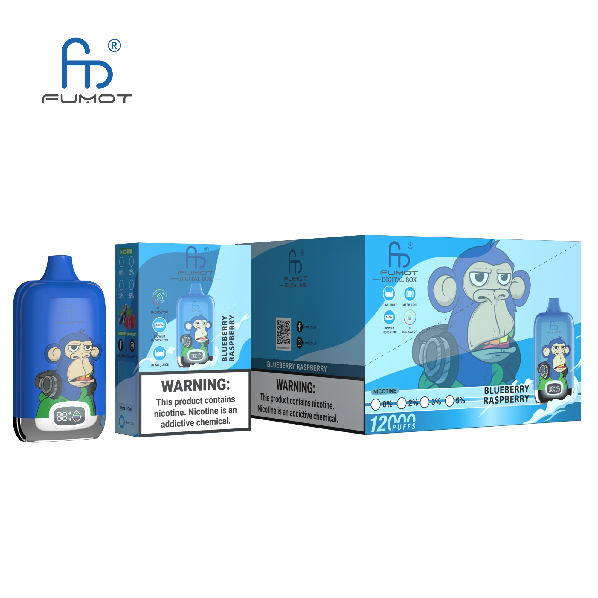Fumot Randm Digital Box 12000 Puffs Disposable Vape - Image 2