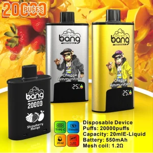 Bang Change Cartridge 20K Puff Disposable Vape 20ml 0-5% Nicotine