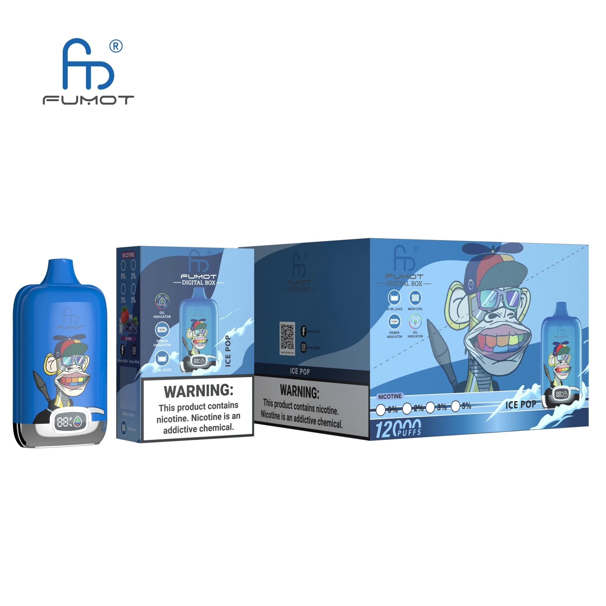 Fumot Randm Digital Box 12000 Puffs Disposable Vape - Image 7