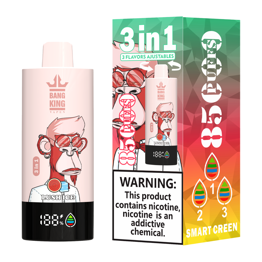 Bang King 85000 85k Puffs 3 in 1 Flavors Newest Original Rechargeable LCD Display Disposable Vape - Image 26