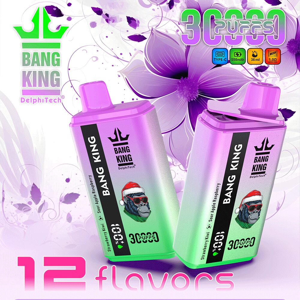 Bang 30000 30k Puffs 0% 2% 3% 5% Nicotine Double Taste LCD Display Disposable Vape