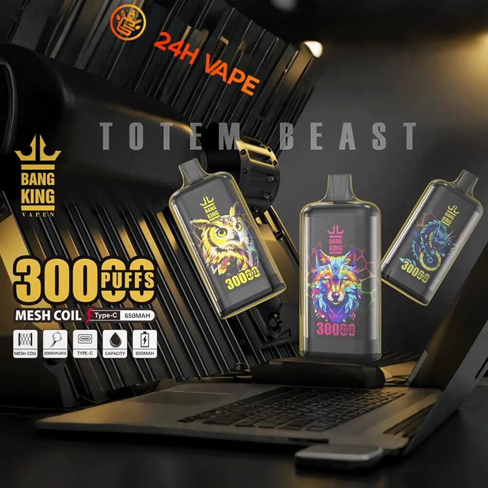 Bang King Crystal 30000 30K Puffs 2% 3% 5% Nicotine Hottest Disposable Vape - Image 2
