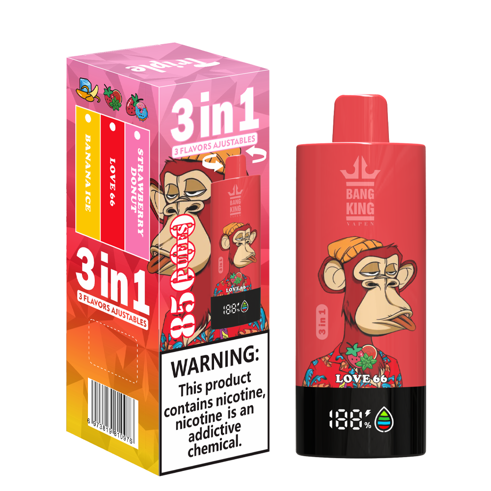 Bang King 85000 85k Puffs 3 in 1 Flavors Newest Original Rechargeable LCD Display Disposable Vape - Image 13