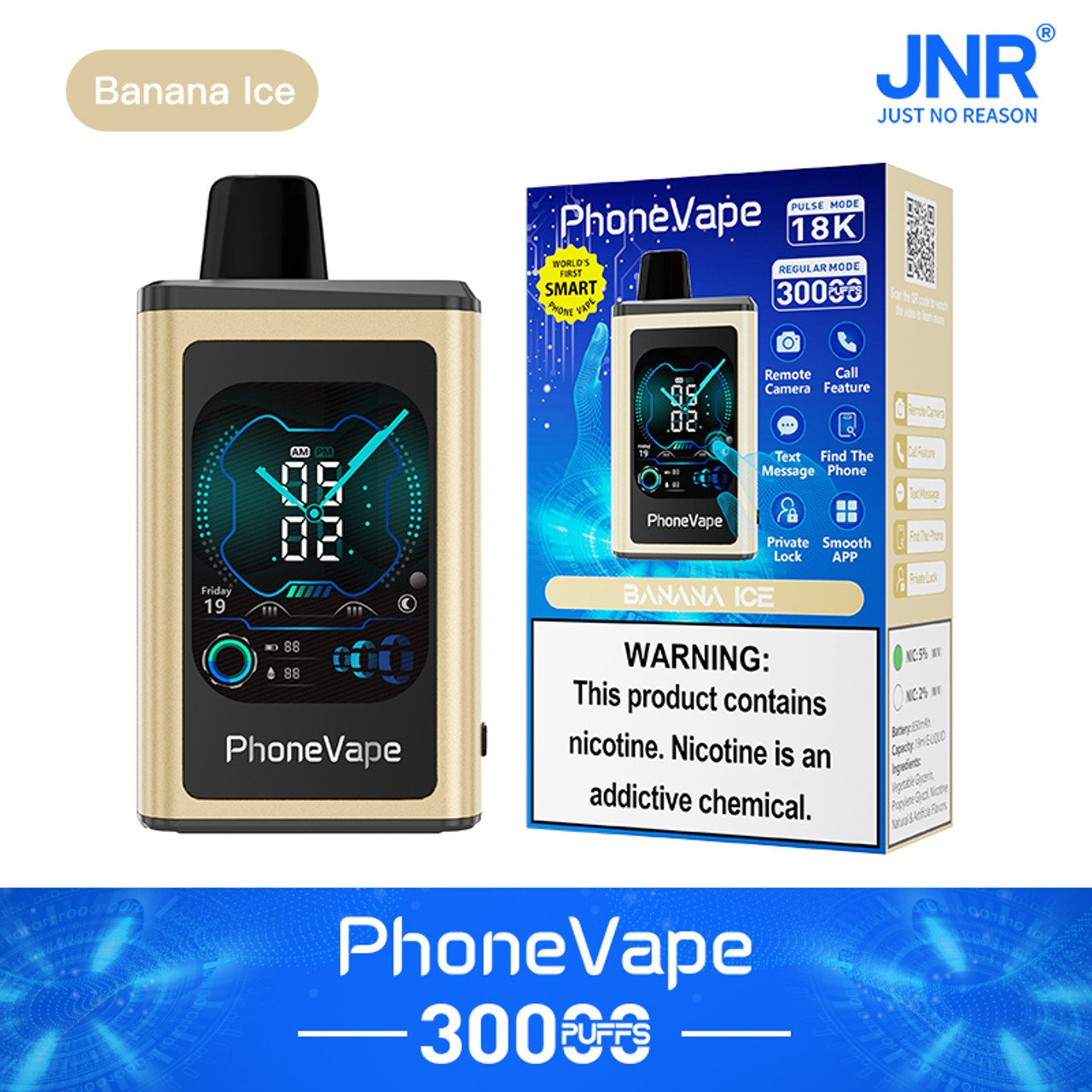 JNR Phone Vape 30000 30K Puffs World's First Smart Disposable Vape - Image 23
