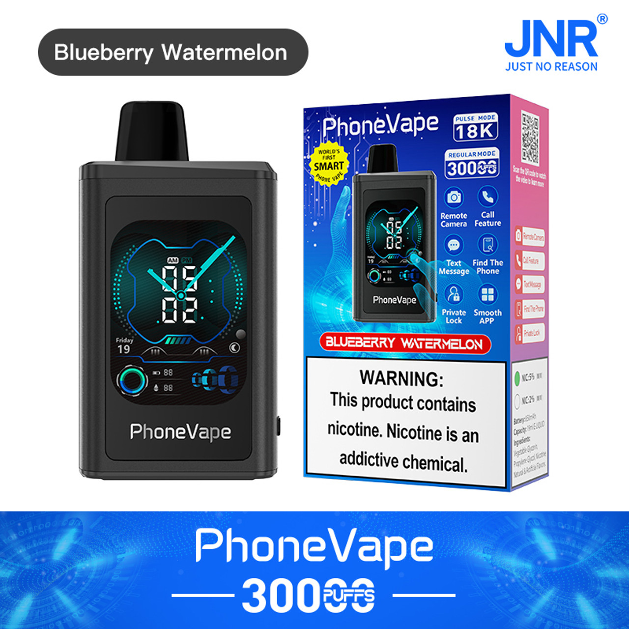 JNR Phone Vape 30000 30K Puffs World's First Smart Disposable Vape - Image 17