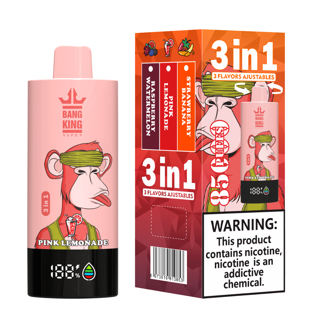 Bang King 85000 85k Puffs 3 in 1 Flavors Newest Original Rechargeable LCD Display Disposable Vape - Image 15