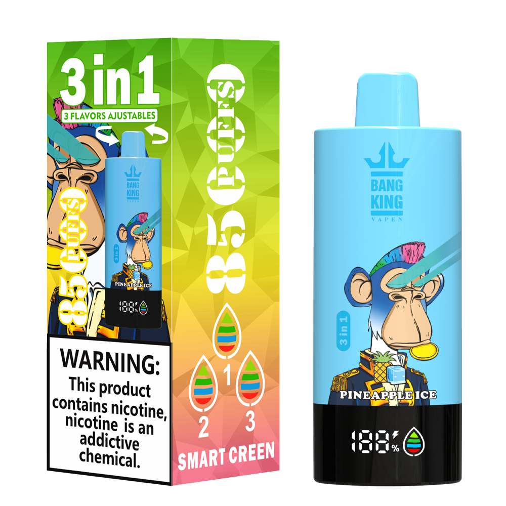 Bang King 85000 85k Puffs 3 in 1 Flavors Newest Original Rechargeable LCD Display Disposable Vape - Image 29