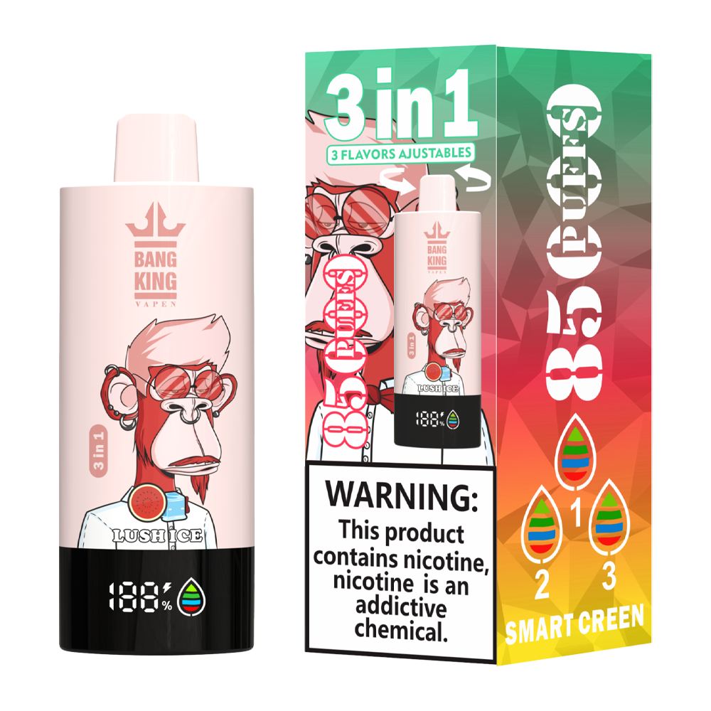 Bang King 85000 85k Puffs 3 in 1 Flavors Newest Original Rechargeable LCD Display Disposable Vape - Image 25