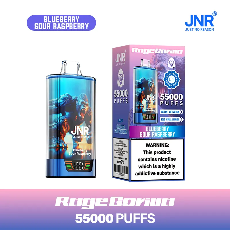 JNR Rage Gorilla 55K 55000 Puffs Smart Display Original Disposable Vape - Image 12