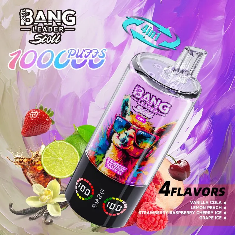 Bang Leader Stoll 100K 100000 Puffs 4 in 1 Flavors & Quad Mesh Coil LED Display Disposable Vape - Image 22