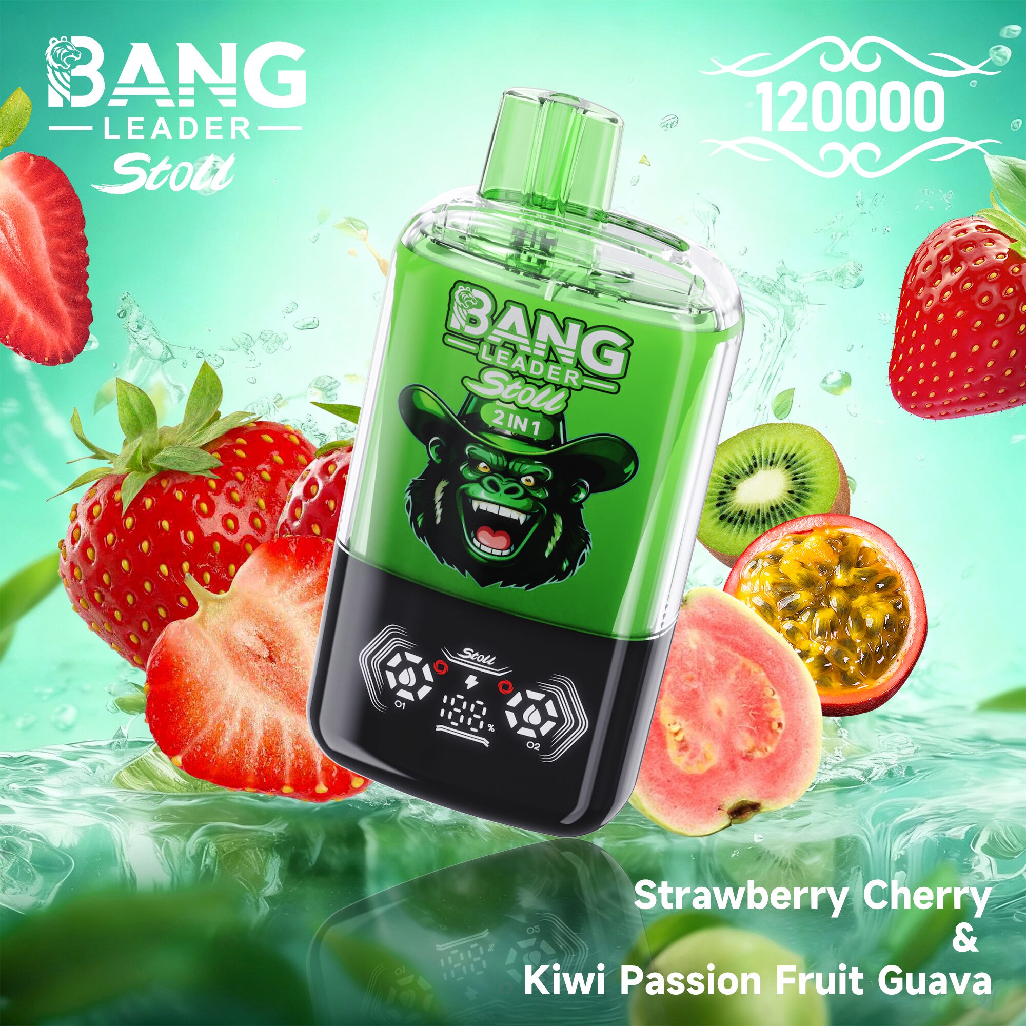 Bang Leader Stoll 120K 120000 Puffs Double Taste&Anti-Leak Design LED Display Disposable Vape - Image 17
