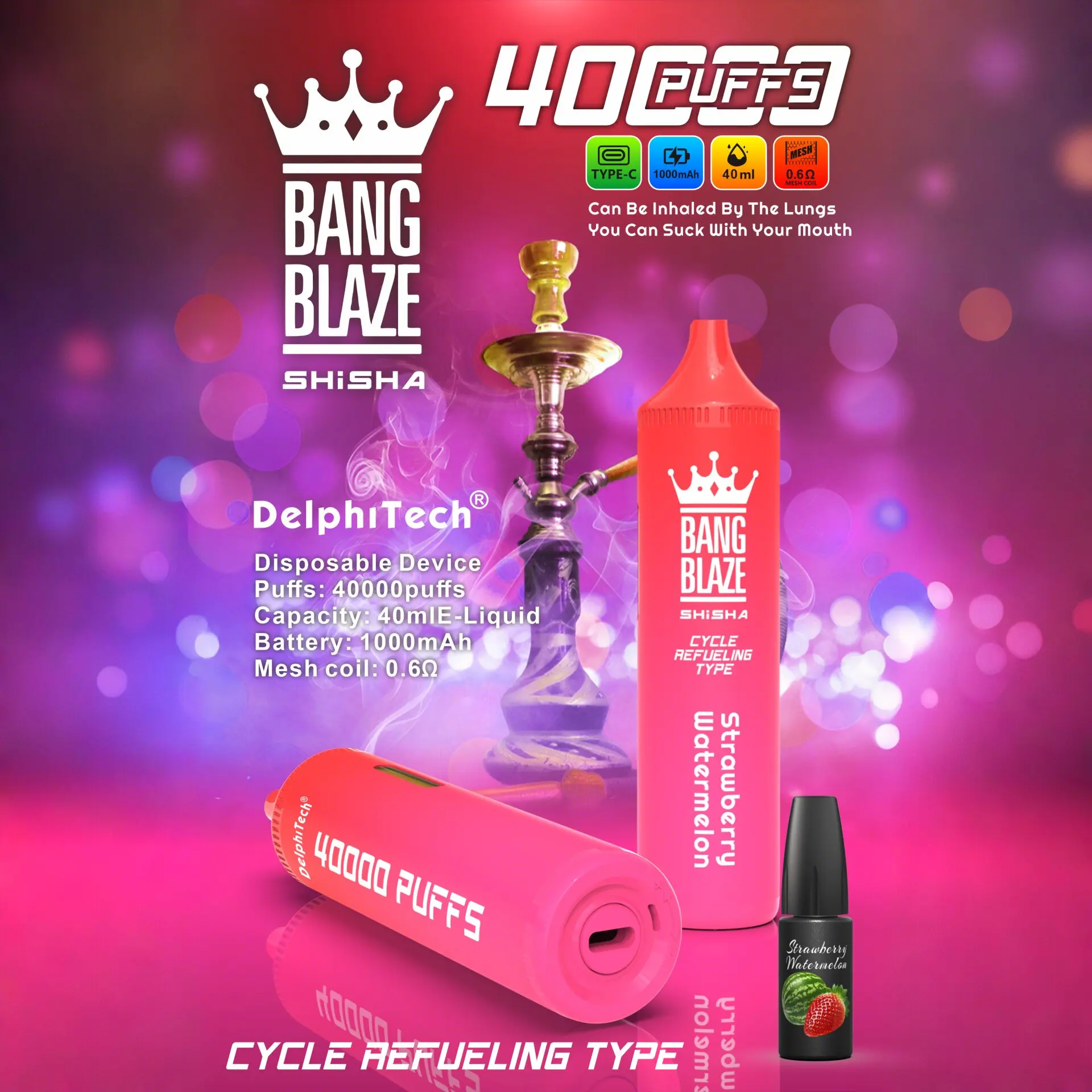 Bang Blaze 40k 40000 Puffs 2% 5% Nicotine Riginal Refillable Oil Vape - Image 6