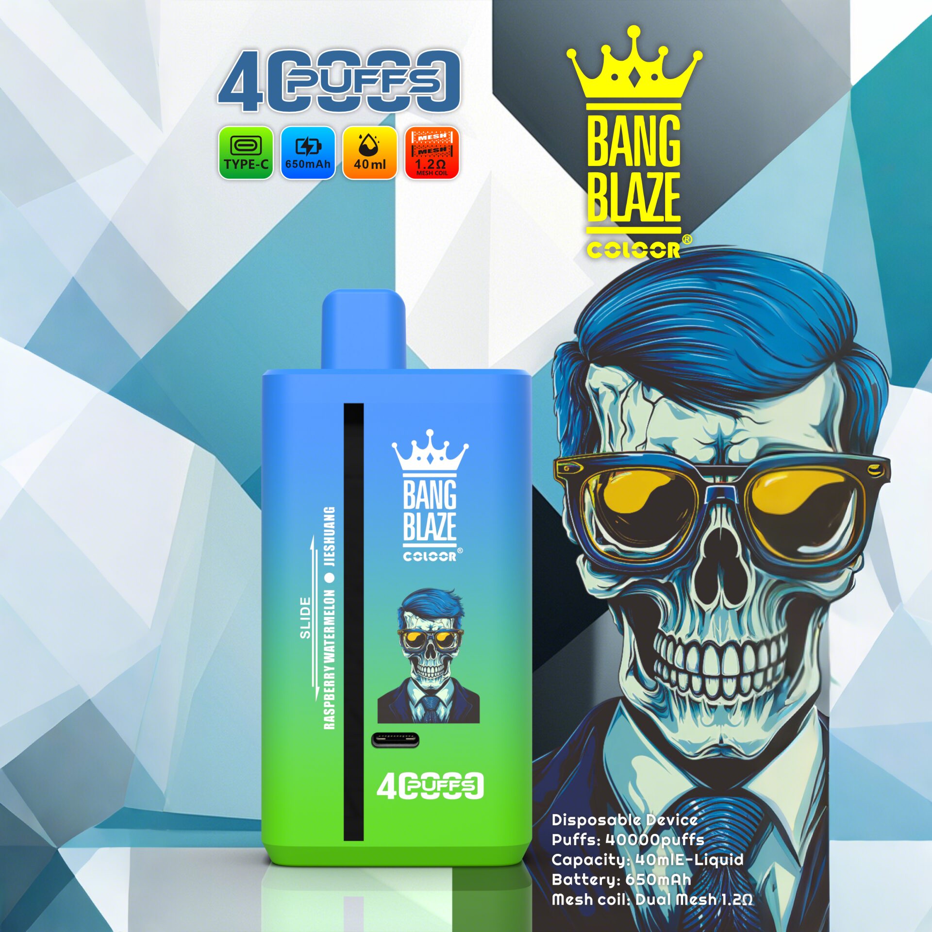 Bang Blaze 40000 40K Puffs 2% 3% 5% Nicotine Double Taste Disposable Vape - Image 13