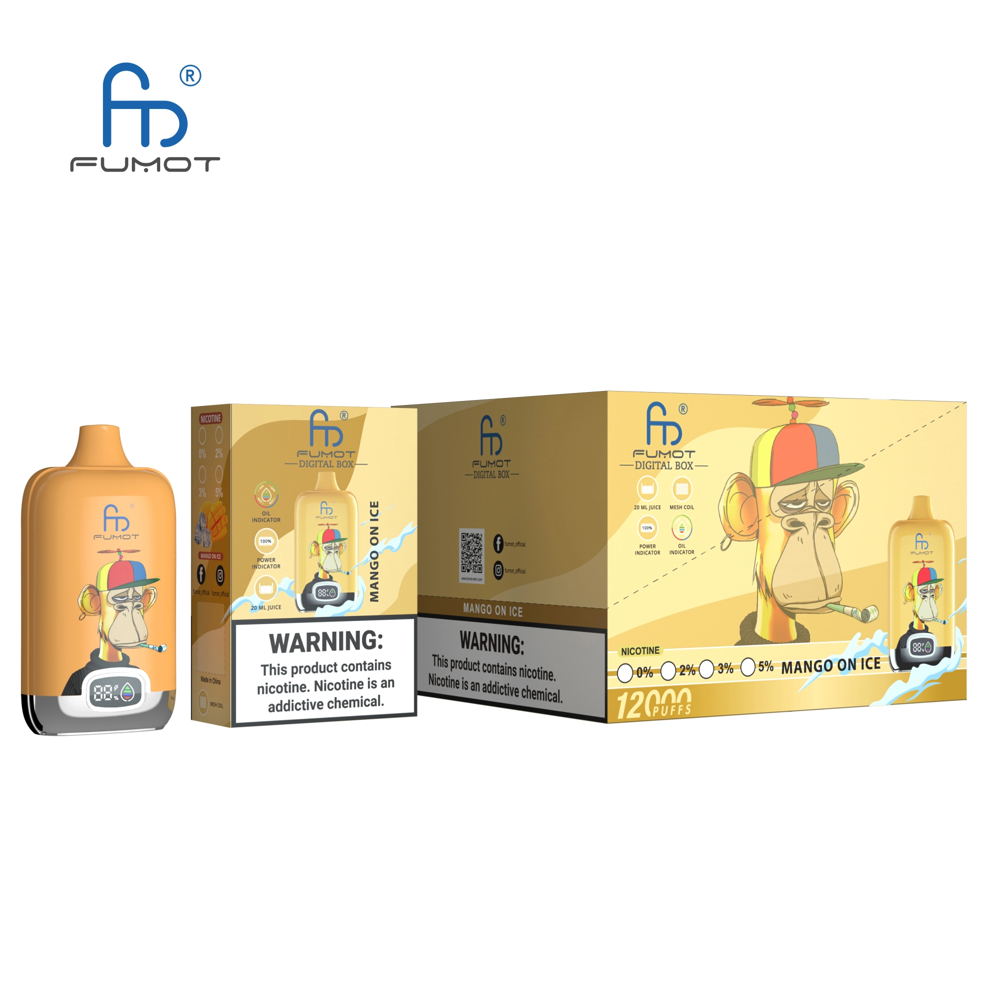 Fumot Randm Digital Box 12000 Puffs Disposable Vape - Image 5