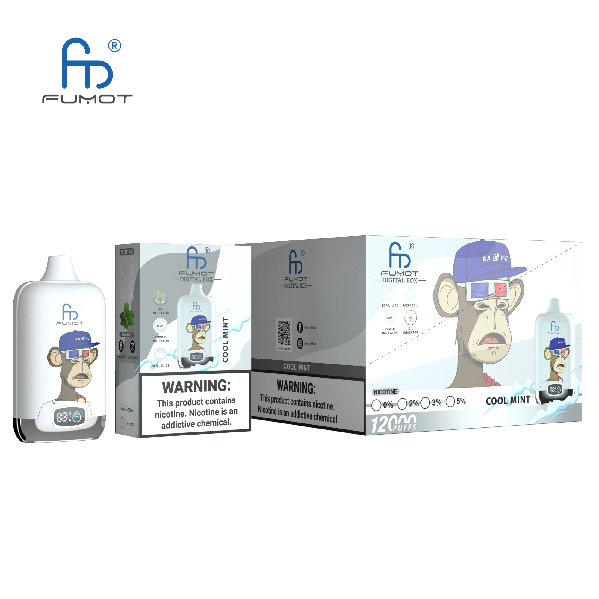 Fumot Randm Digital Box 12000 Puffs Disposable Vape - Image 9