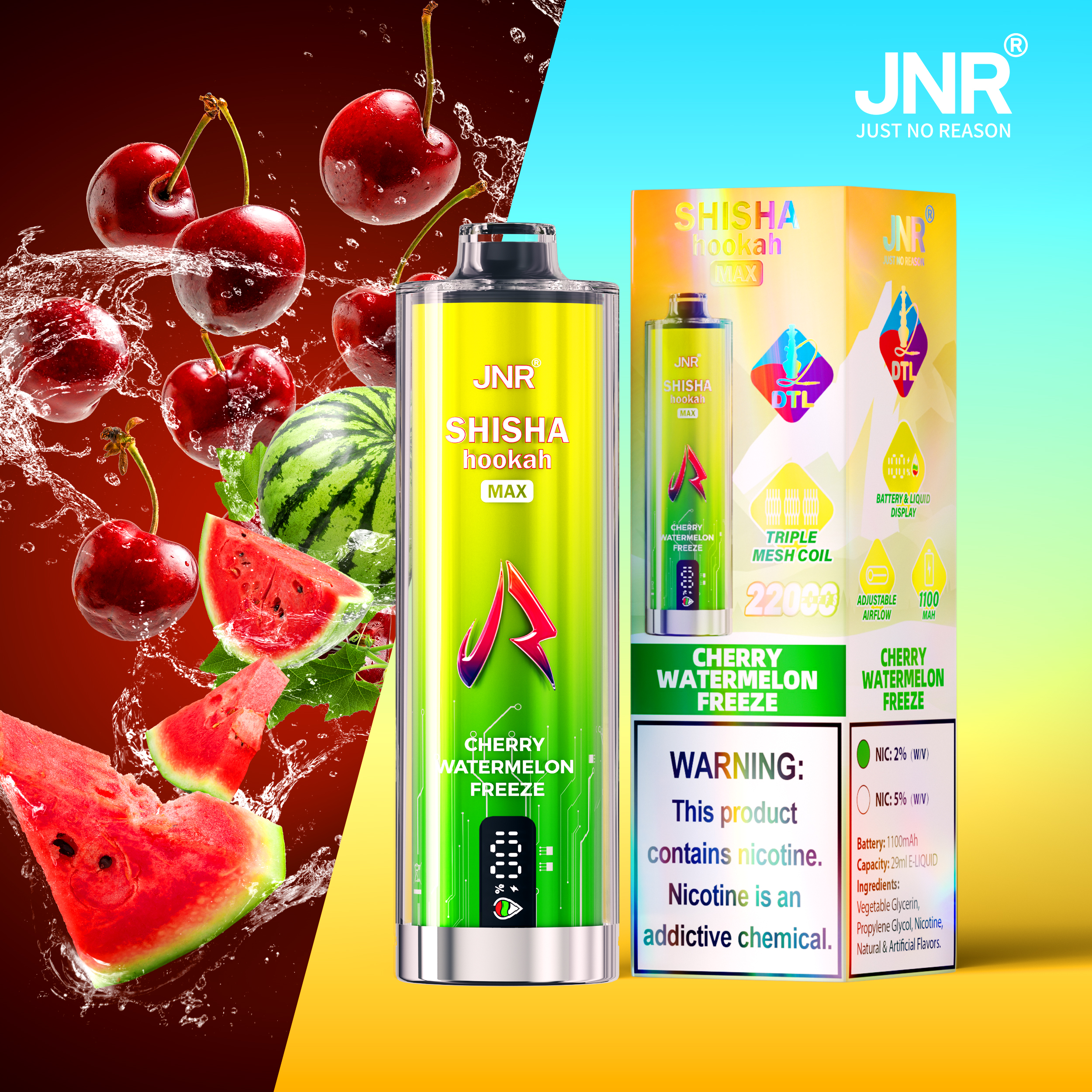 JNR Shisha Max 22000 22K Puffs Original Hookah Edition Disposable Vape Pen - Image 27