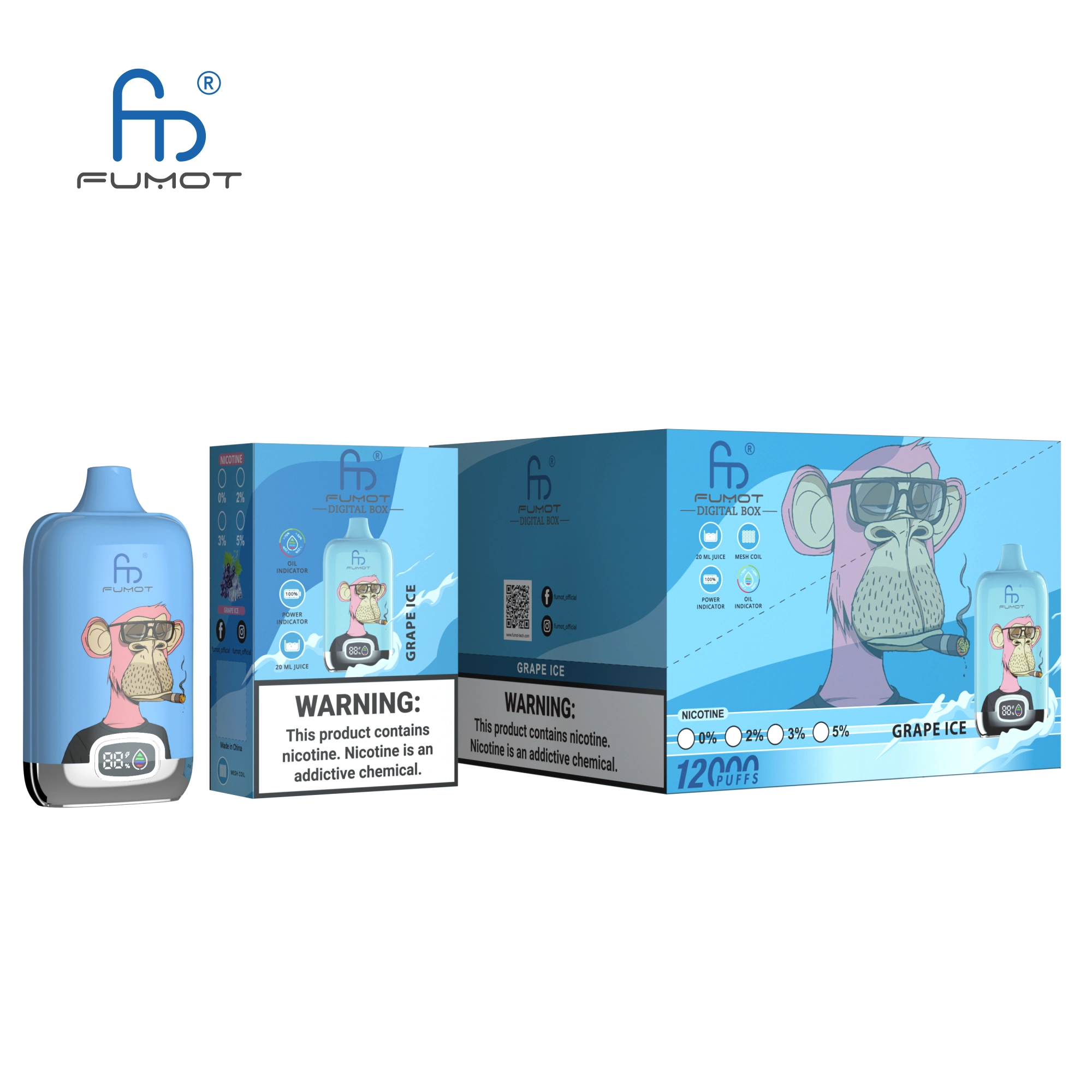 Fumot Randm Digital Box 12000 Puffs Disposable Vape - Image 8