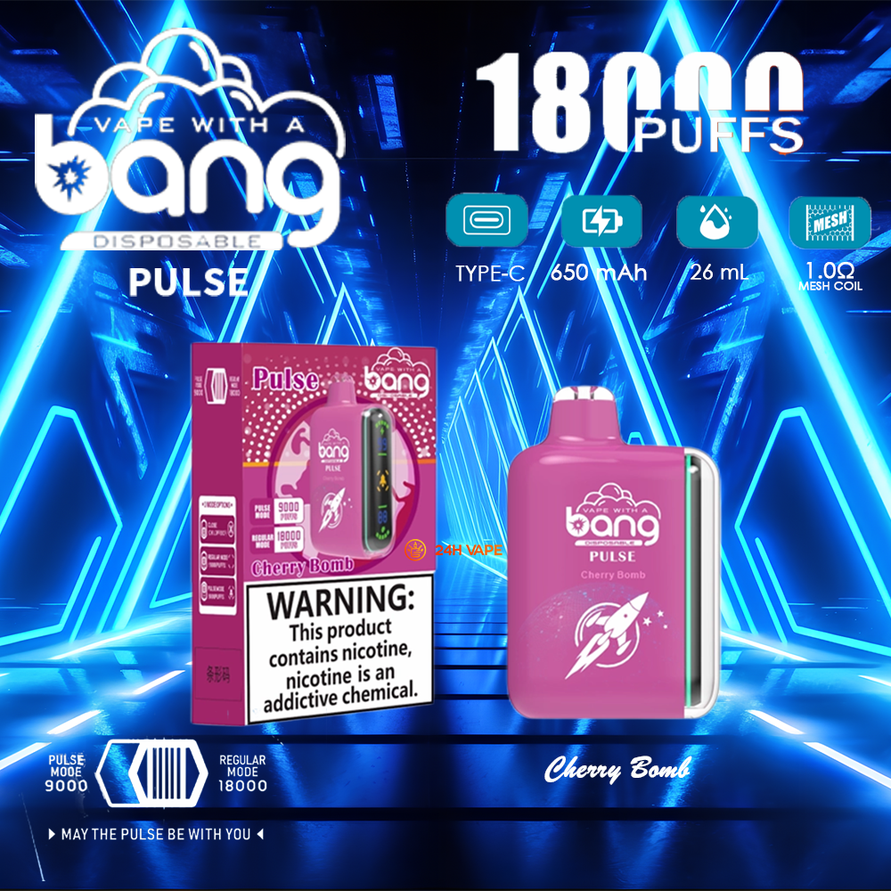 Bang Pulse 18000 18K Puffs Dual Mesh Disposable Vape Electronic Cigarette Pod - Image 22