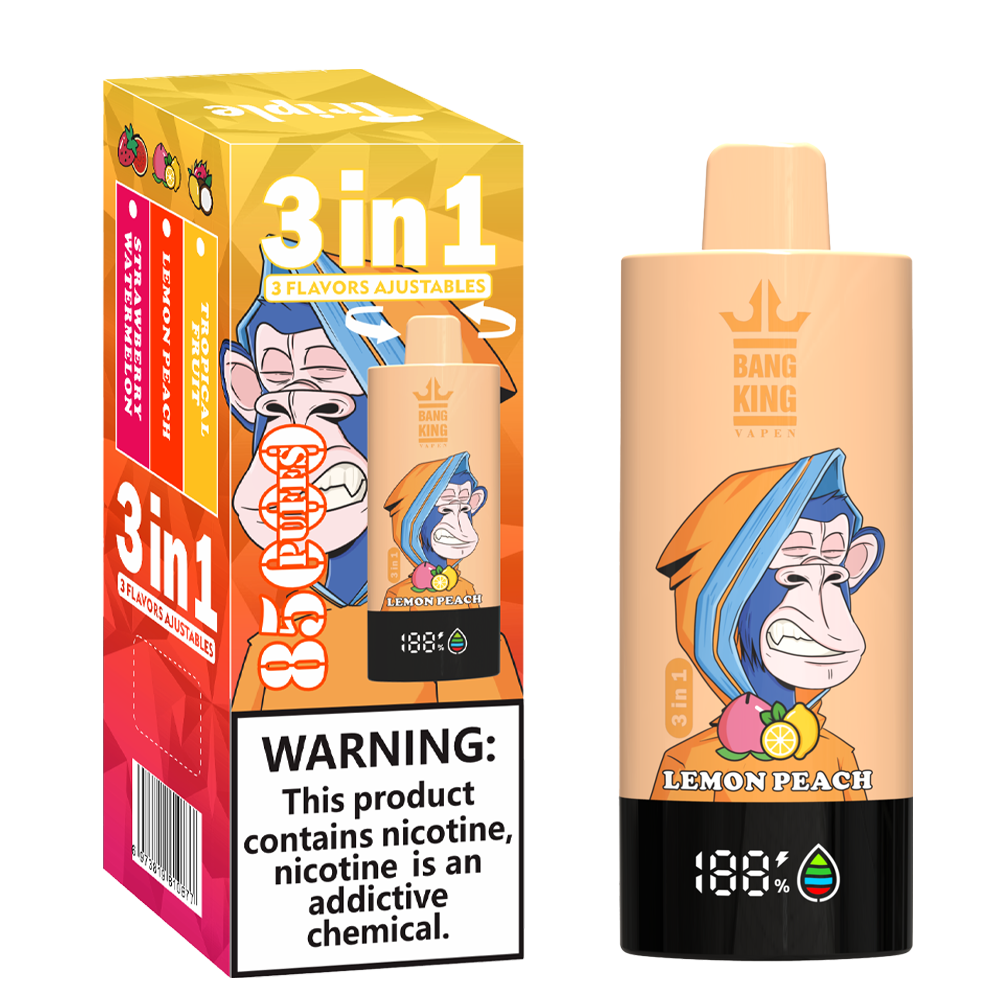 Bang King 85000 85k Puffs 3 in 1 Flavors Newest Original Rechargeable LCD Display Disposable Vape - Image 8