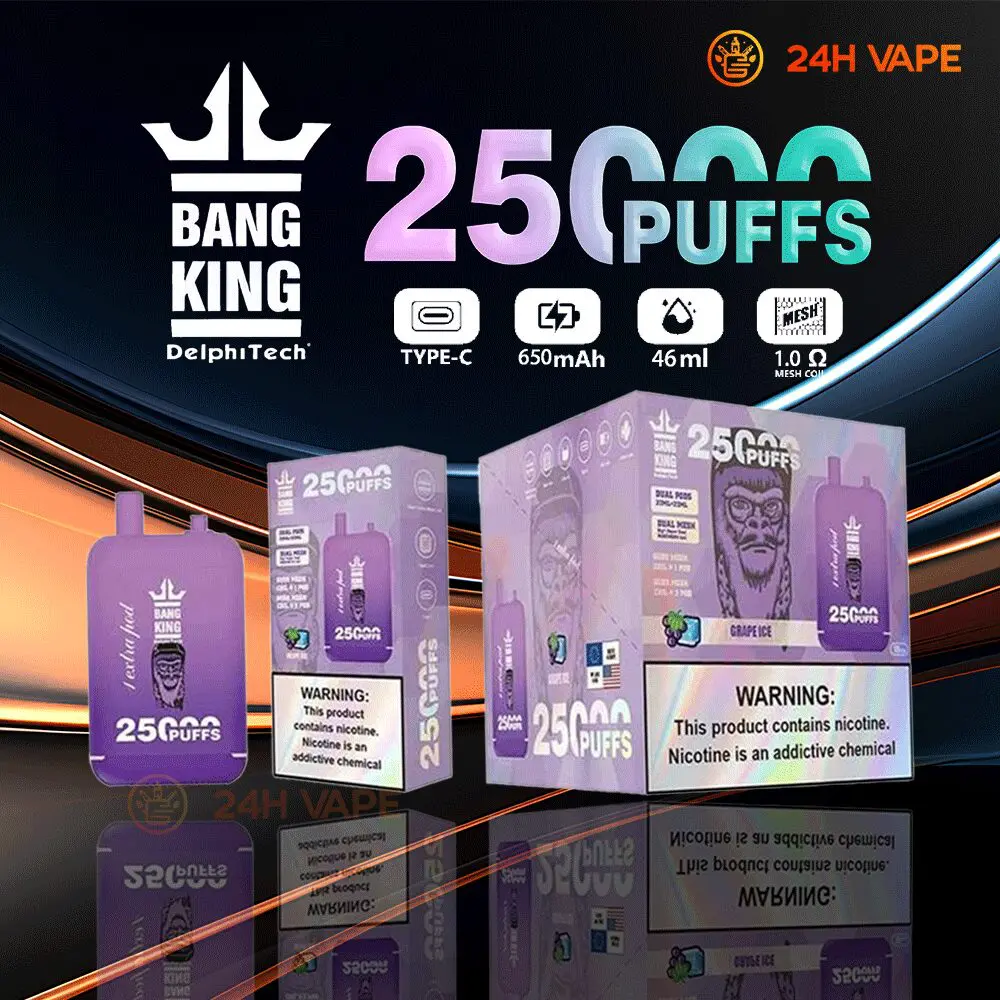 Bang King 25000 Puffs 0% 2% 3% 5% Nicotine Double Warehouser Disposable Vape Pod - Image 8